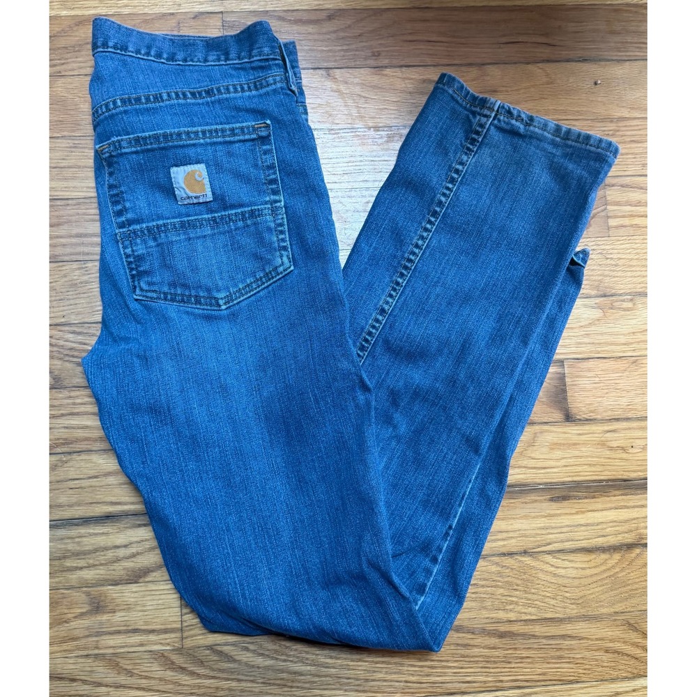 Vintage Style Carhartt Blue Denim Jeans Mens 30x30 Gorpcore Medium Wash